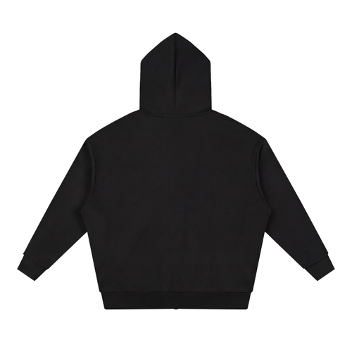 Essential Zip Hoodie 01- Black