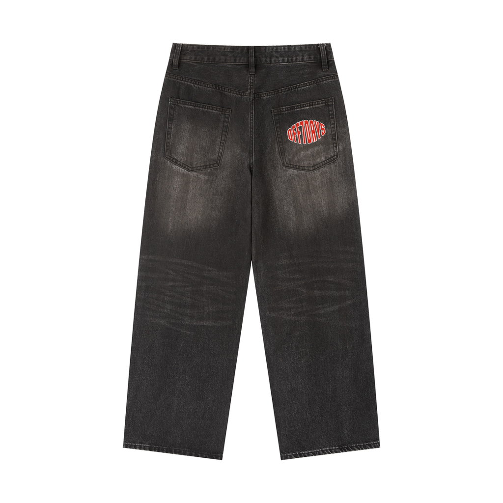 Vintage Wash Heavyweight Denim Jeans