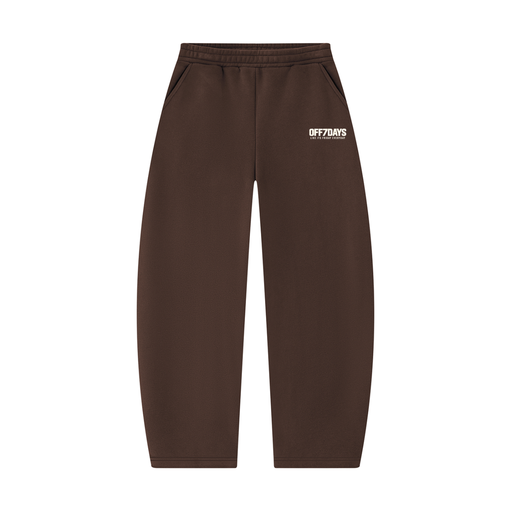 Everyday Barrel Leg Sweatpants- Coffee