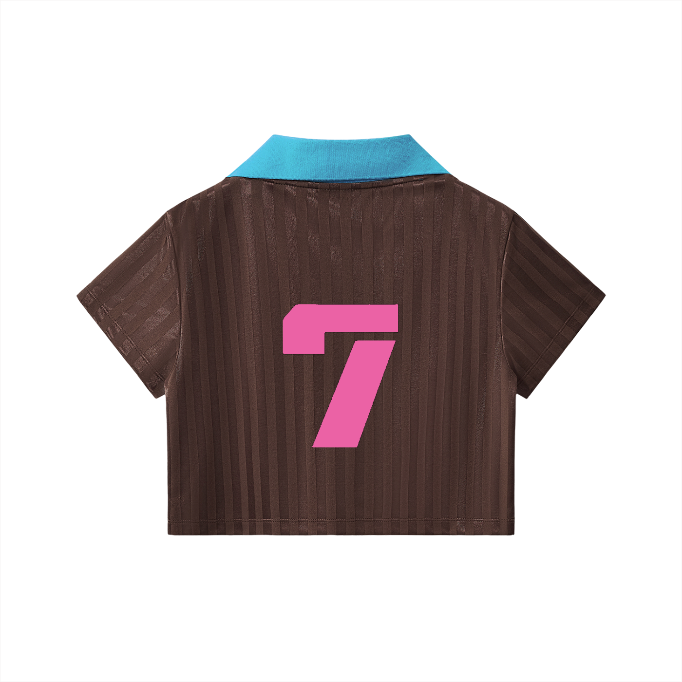 Women Summer Brown Off7Days Soccer Cropped Jersey