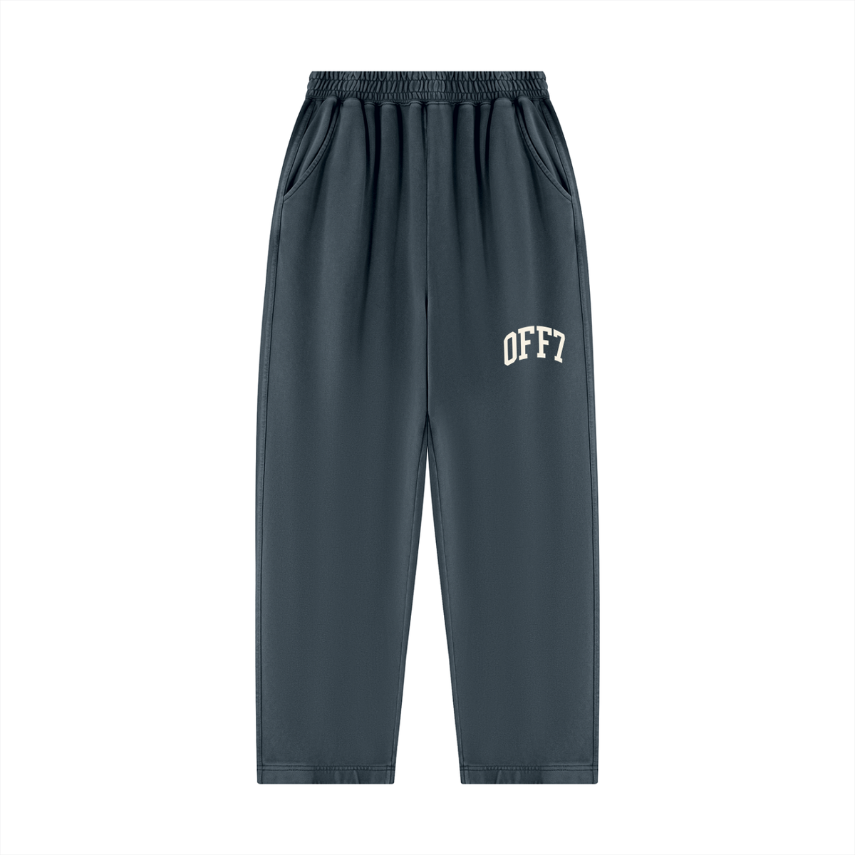 OFF Hoodie Set 01-Wash Blue