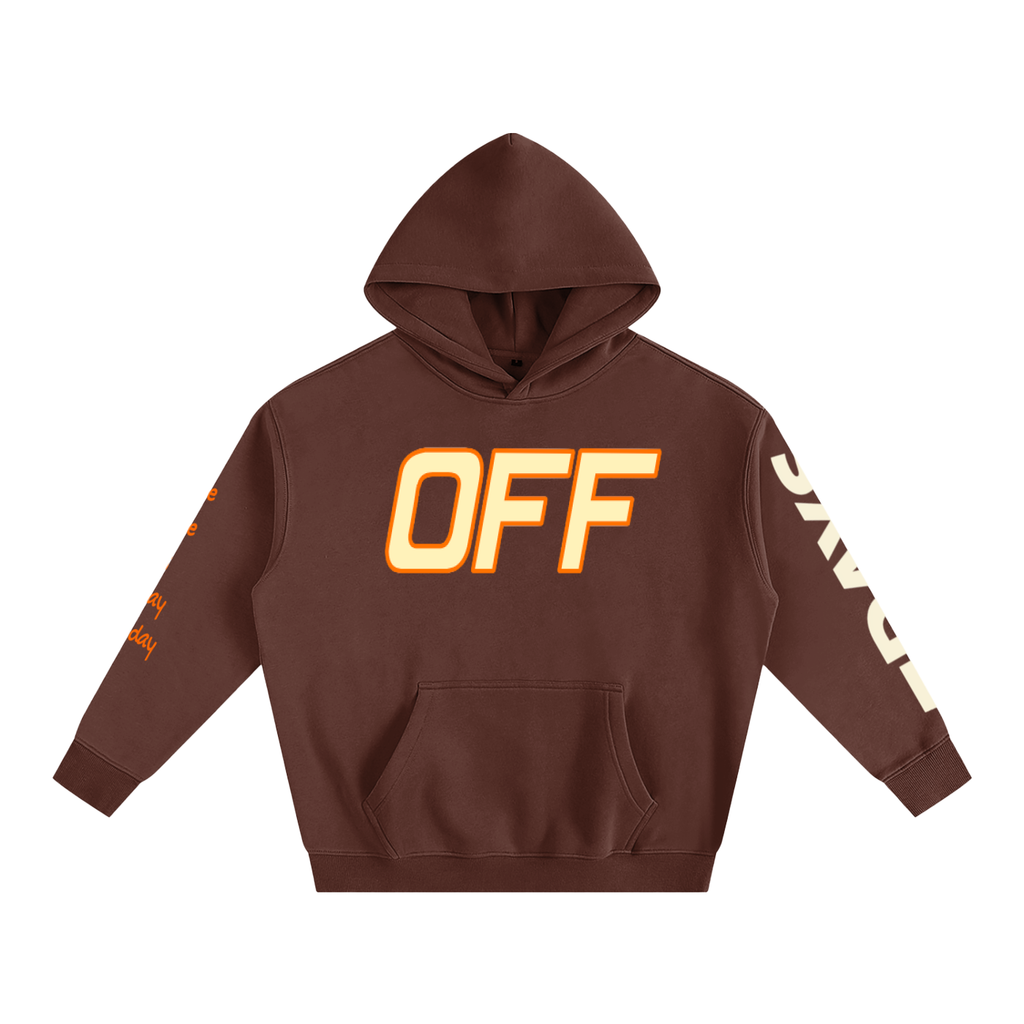 OFF Oversize Fleeced Hoodie