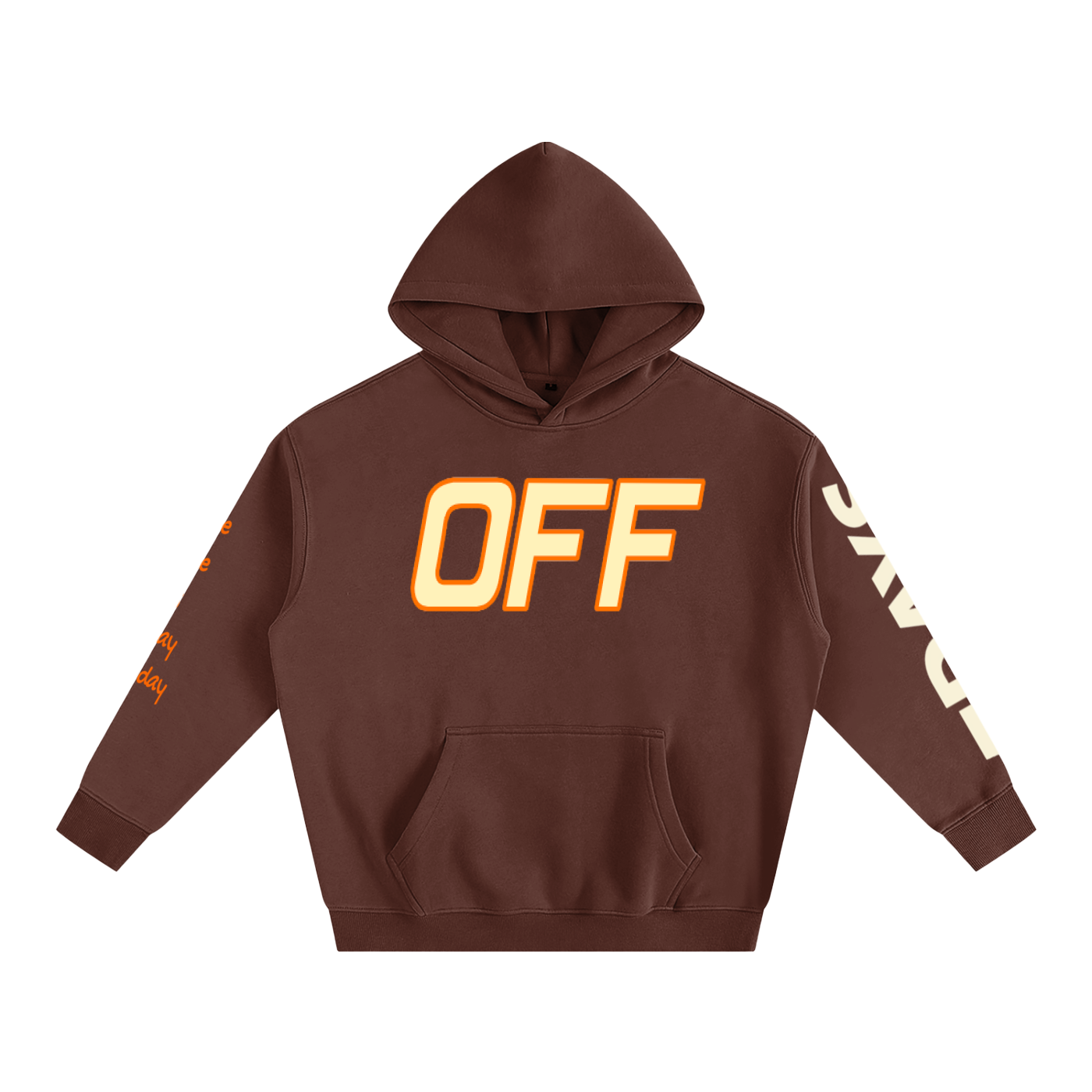 OFF Oversize Fleeced Hoodie