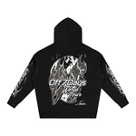 World Tour Oversize Fleeced Hoodie Black