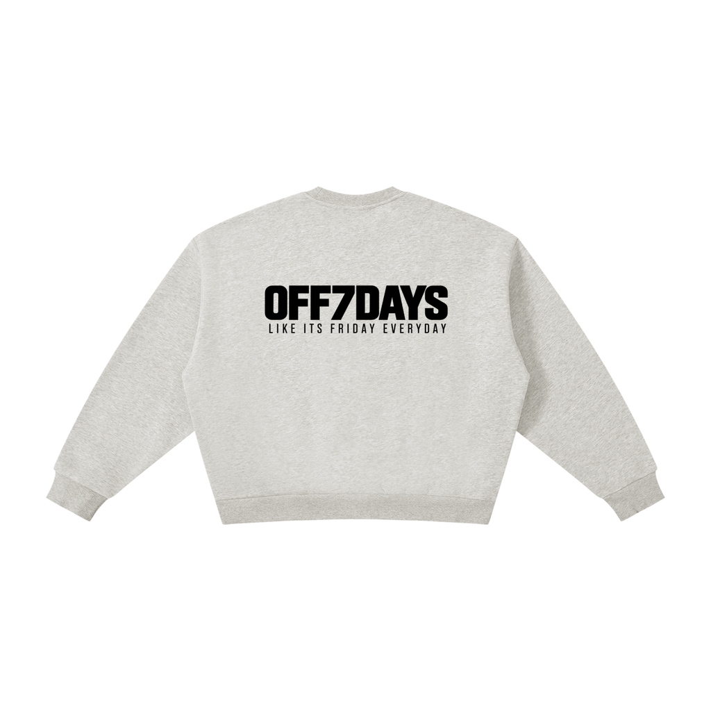 Everyday Crewneck-Flower Grey