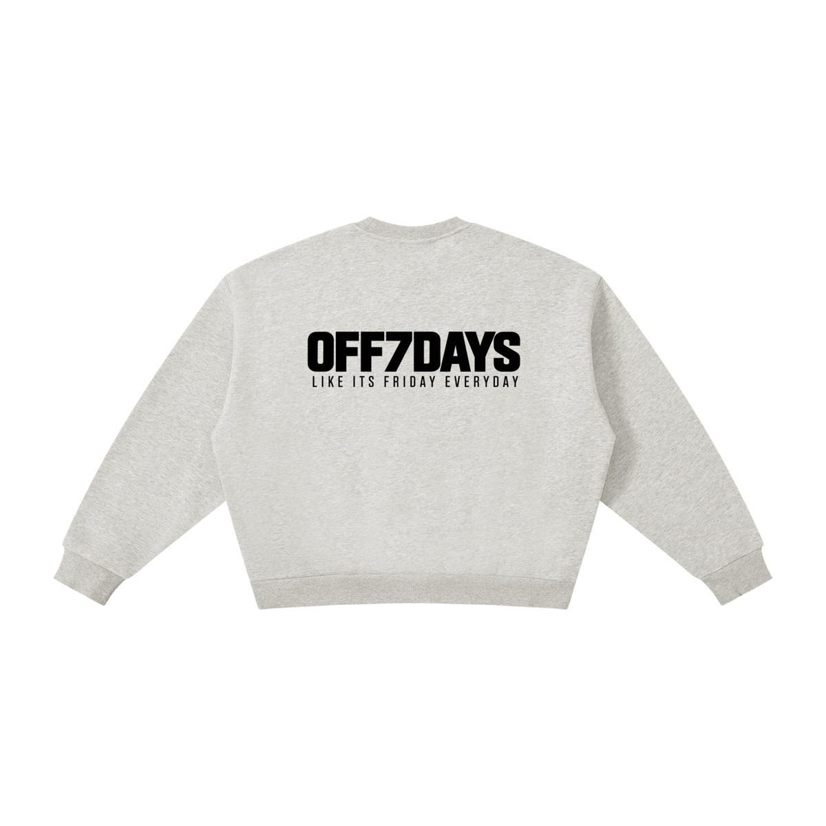 Everyday Crewneck-Flower Grey
