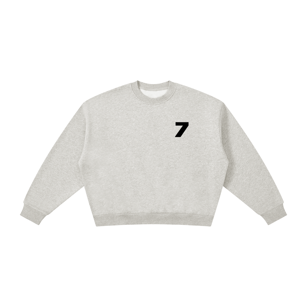 Everyday Crewneck-Flower Grey