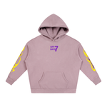 World Tour Oversize Fleeced Hoodie Purple