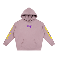 World Tour Oversize Fleeced Hoodie Purple