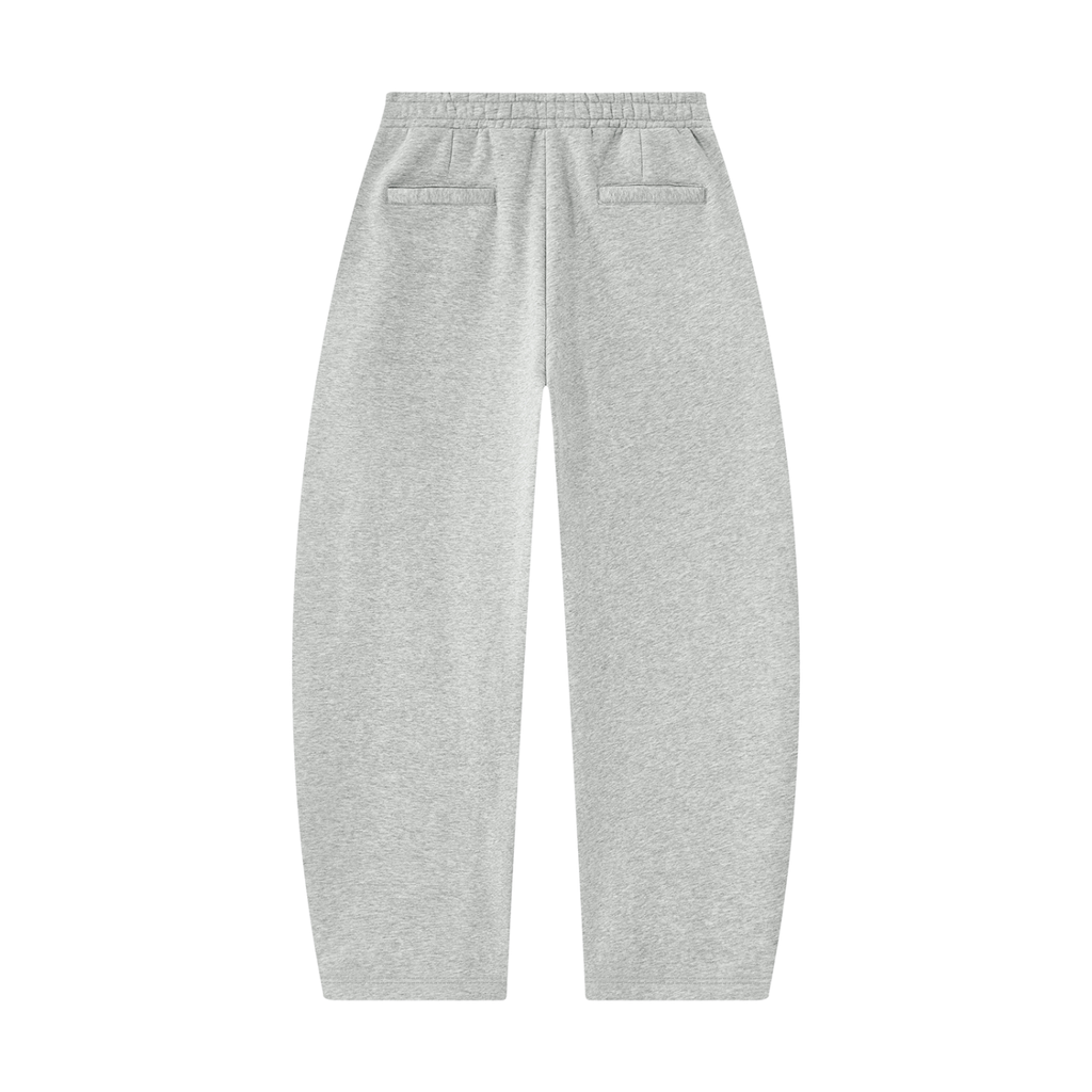 Everyday Barrel Leg Sweatpants- Flower Grey