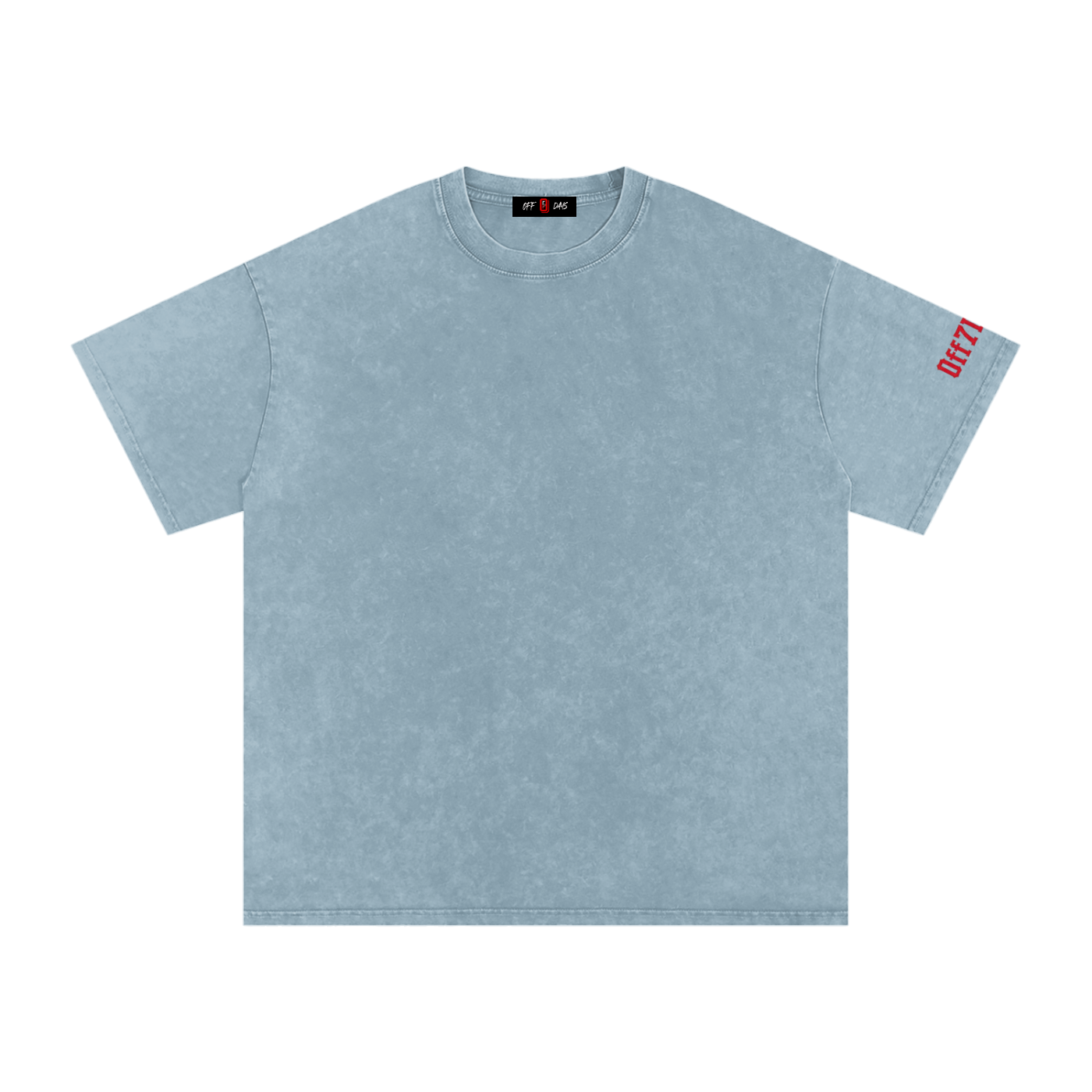 Blue Skies Snow Washed Oversized Cotton T-Shirt