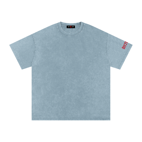 Blue Skies Snow Washed Oversized Cotton T-Shirt