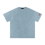 Blue Skies Snow Washed Oversized Cotton T-Shirt