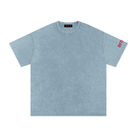 Blue Skies Snow Washed Oversized Cotton T-Shirt