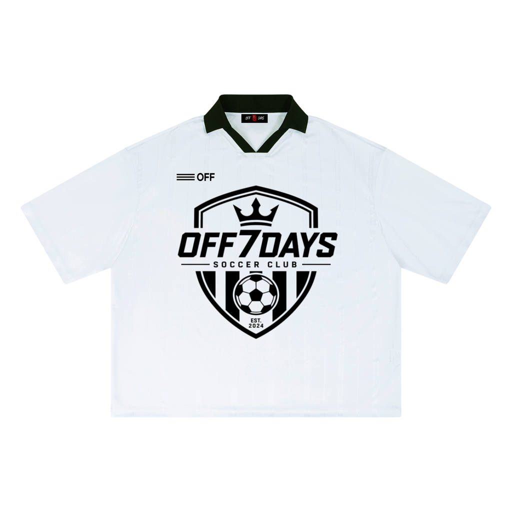 Icy White Off7Days Soccer Jersey