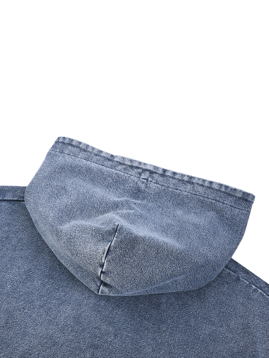 Snow Wash Oversized Zip-Up Hoodie